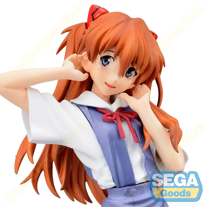 Фото В наличии: Оригинальная фигурка SEGA WVA Аска Лэнгли Сорю (ЕВА) из ПВХ, аниме-фигурка, коллекционная модель, игрушка, подарок на Рождество №5