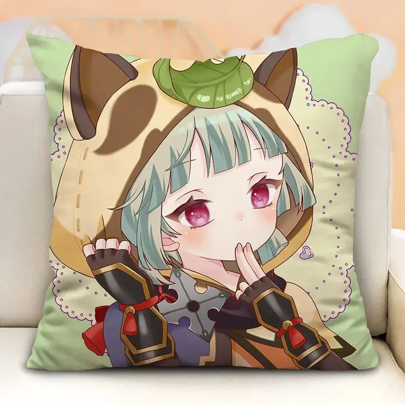 Наволочка Genshin Impact в стиле аниме для подушек Kawaii Sayu наволочка домашнего декора