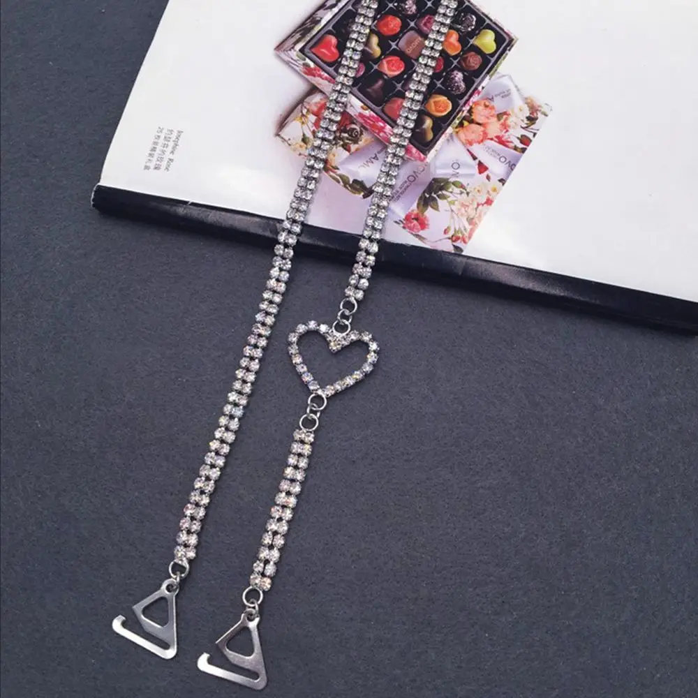 

Anti-slip Zircon Invisiable Brassiere Shoulder Strap Underwear Bra Straps Metal Bras Straps Beauty Back