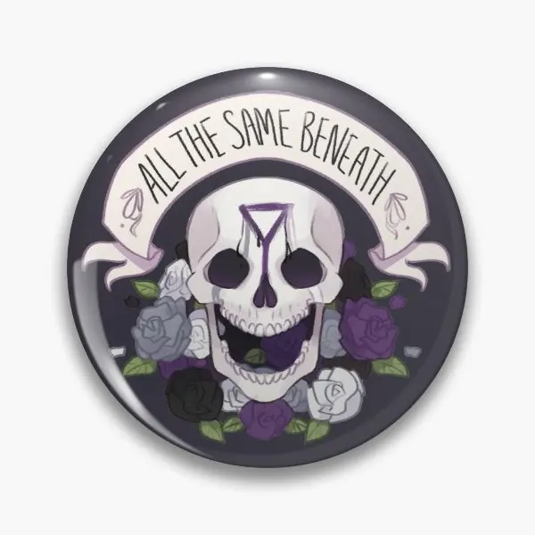 Мягкая булавка для воротника Pride Skull Demisexual Милая брошь на воротник модный подарок