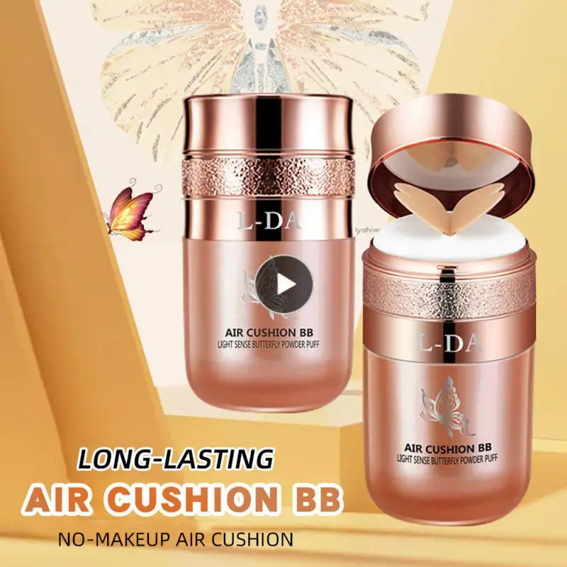 

L-DA Butterfly Air Cushion BB Cream Waterproof Moisturizing Isolating Concealer Lightweight Face Makeup Beauty Cream Cosmetics