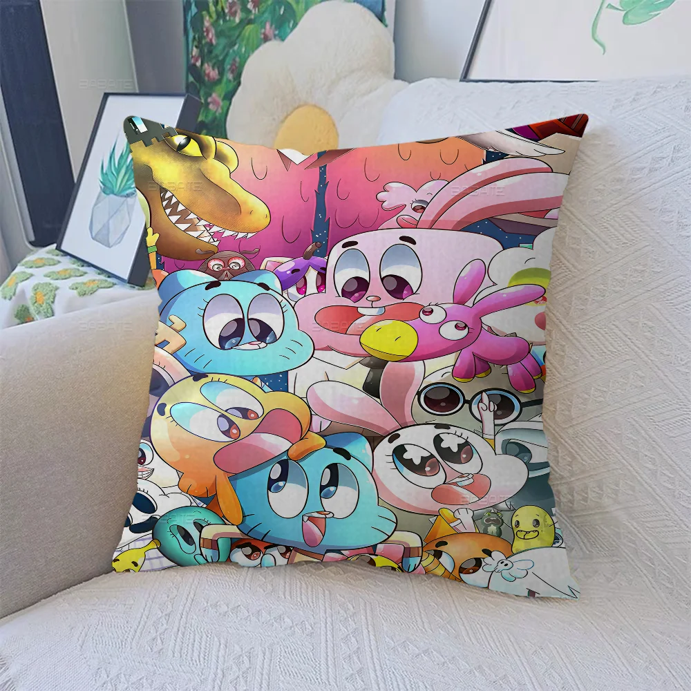Чехол для подушки Amazing World с рисунком G-Gumball автомобильная наволочка дивана