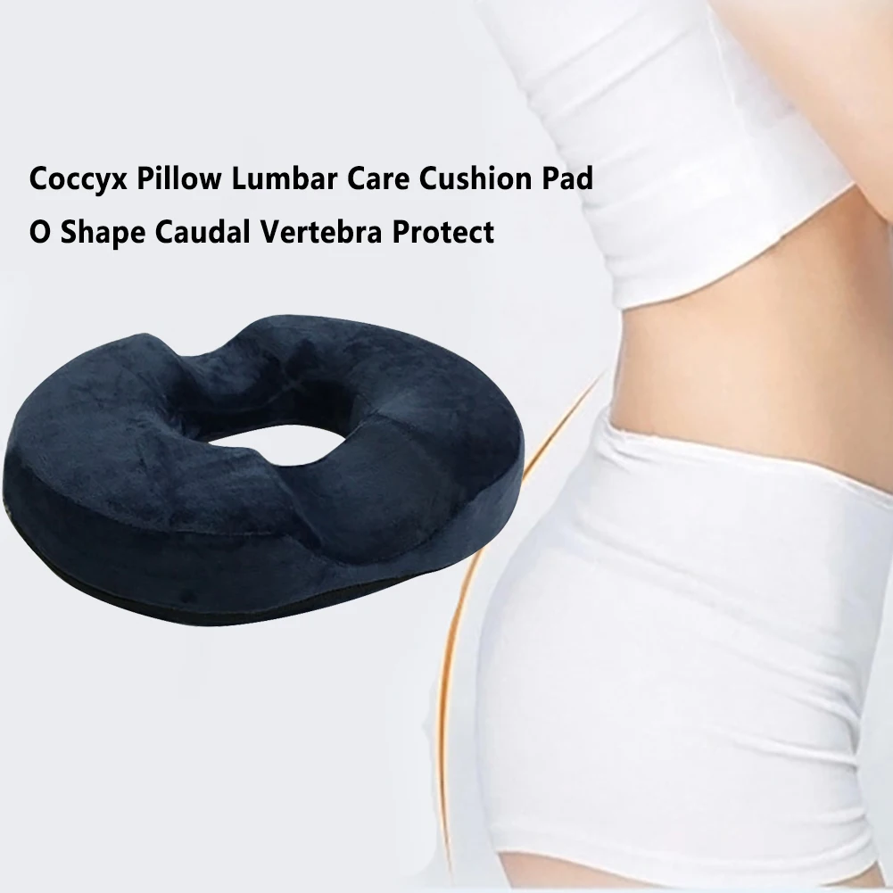 

Removable Cushion Pad Lumbar Care Zipper Travel Office Coccyx Pillow Prevent Hemorrhoid Portable Pain Relief Chair Home O Shape