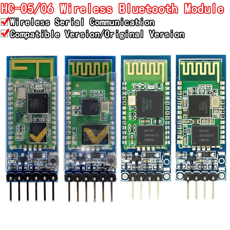 HC-05 HC-06 Master-Slave 6Pin/4Pin Anti-Reverse Встроенный последовательный модуль Bluetooth беспроводной