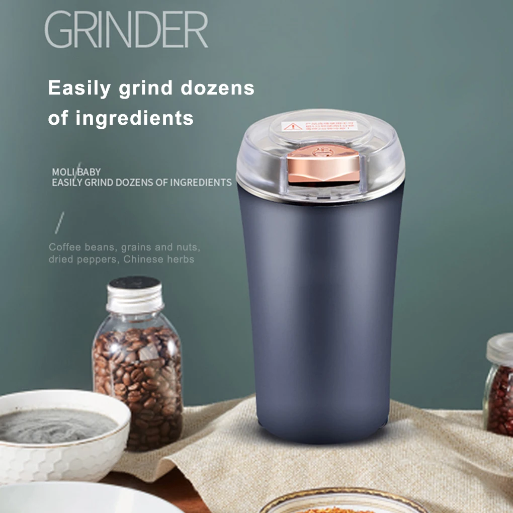 

Electric Pepper Grinder Portable Dual Layer Noise Cancelling Low Noise Home Kitchen Grinding Machine Accessories Blue