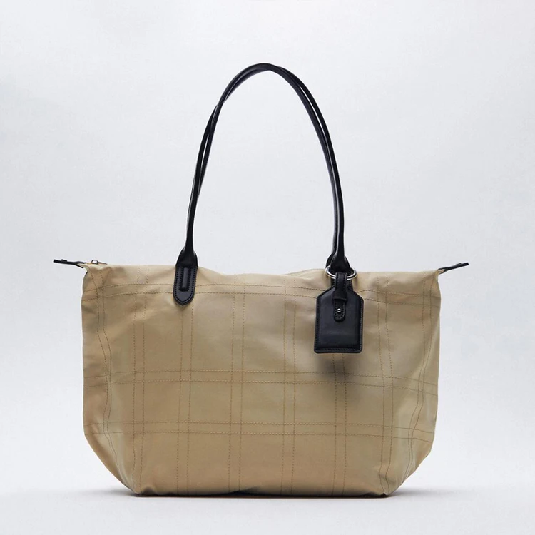 

Женская сумка, новая нейлоновая сумка-ведро, модная однотонная мягкая сумка через плечо на молнии, кошельки и сумочки, роскошная дизайнерская вместительная сумка-тоут