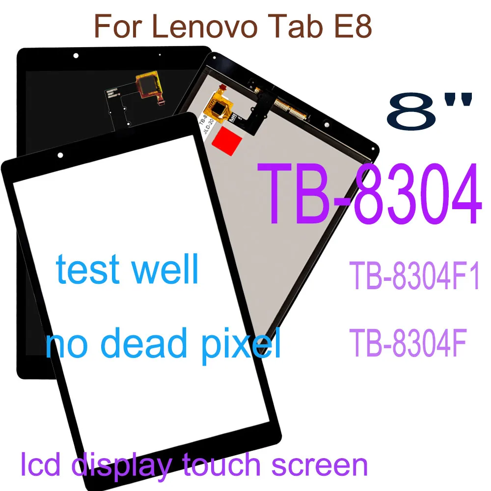 Протестированный 8-дюймовый ЖК-дисплей для Lenovo Tab E8 8 TB-8304F1 TB-8304F TB-8304 дигитайзер