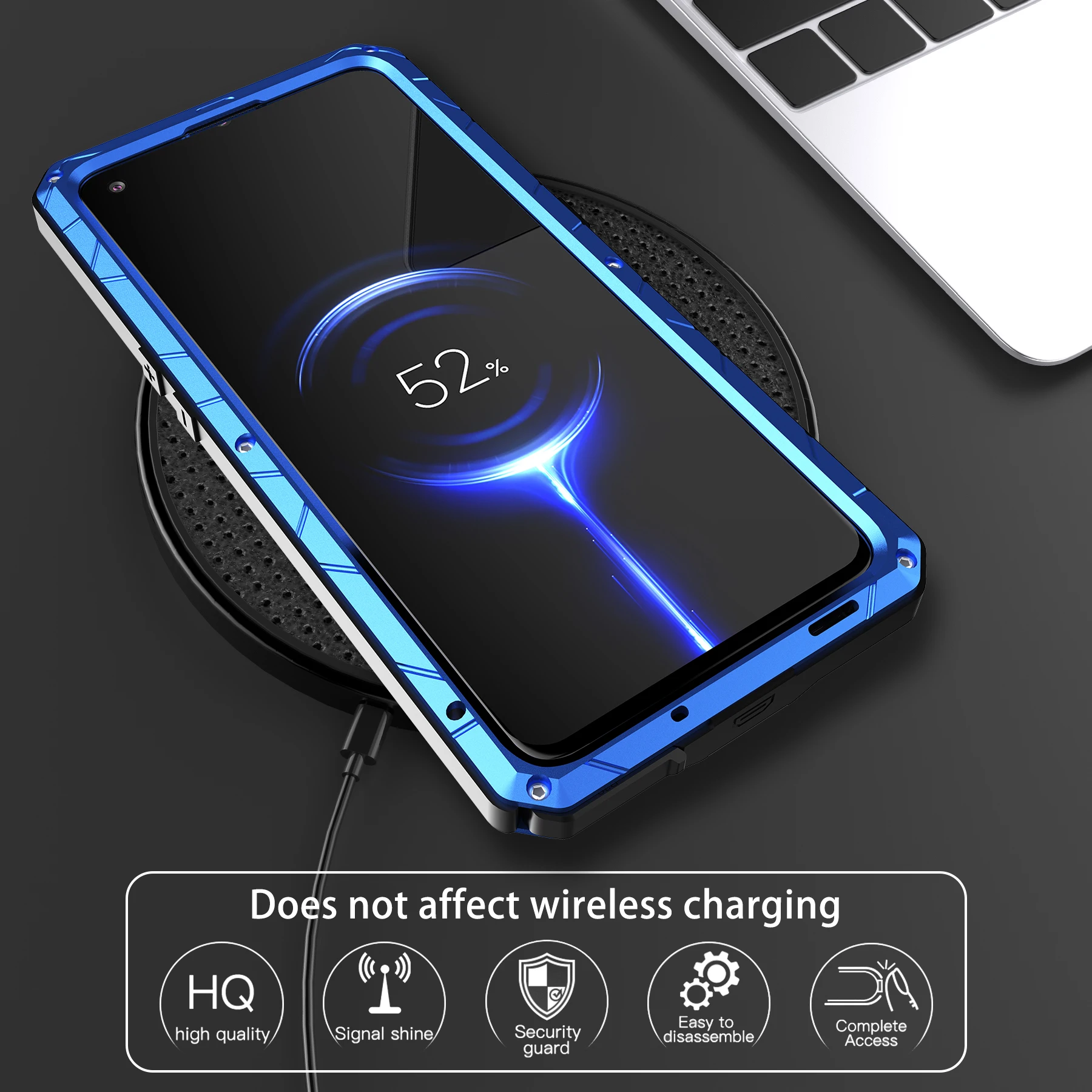 Phone Case For Oneplus Nord N20 5g Heavy Duty Case Military Metal Shockproof Dropproof Protective Cover Nord 2 N10 N200 N20 5g