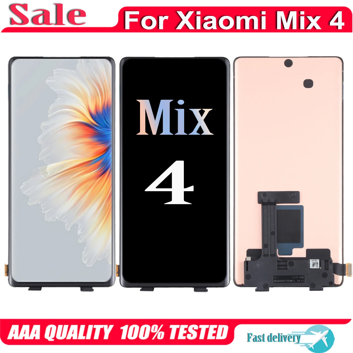 AMOLED Original For Xiaomi Mi Mix 4 2106118C LCD Display Touch Screen Digitizer Assembly For Xiaomi Mix4 Display Replacement
