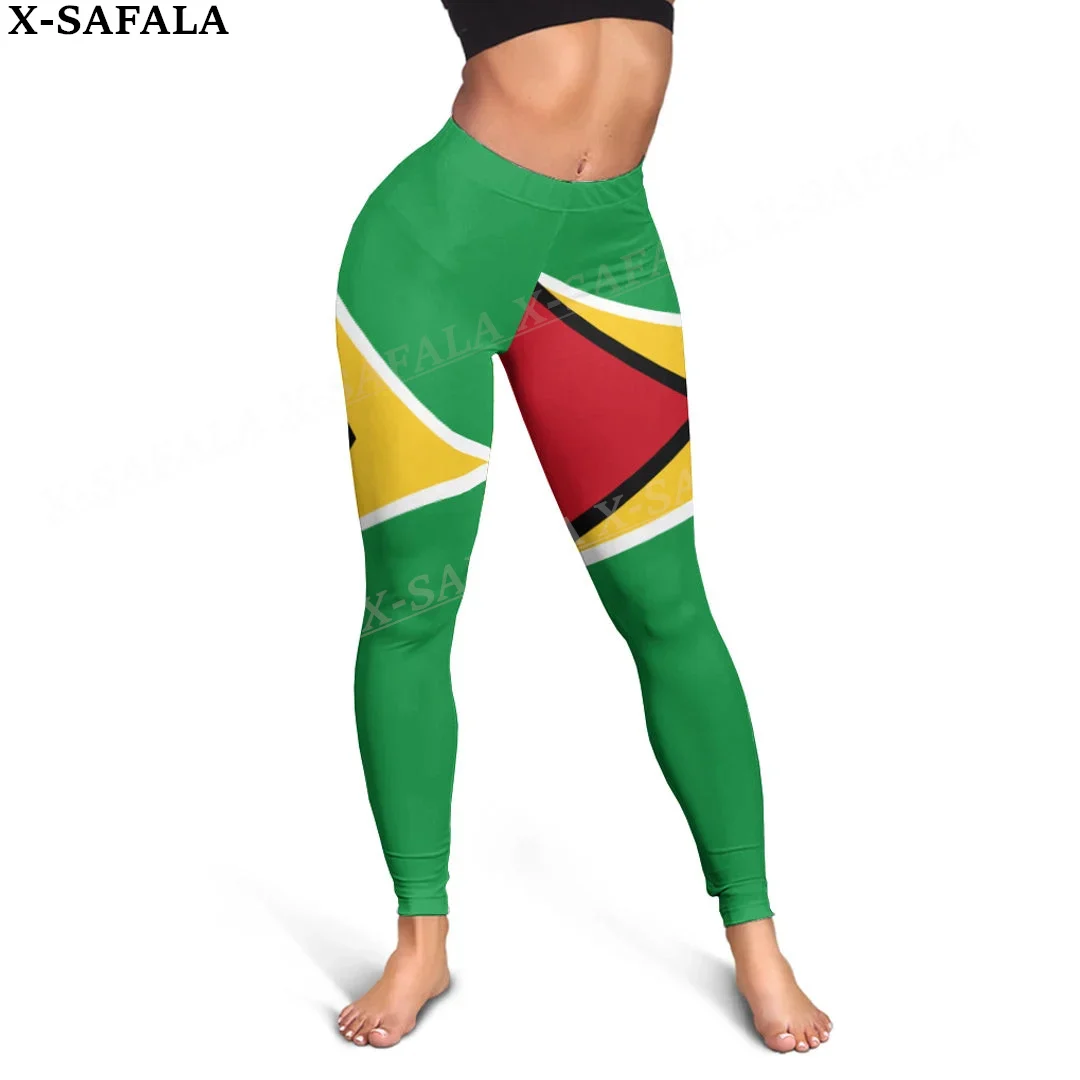 Леггинсы женские Стрейчевые с высокой талией 3D-принтом