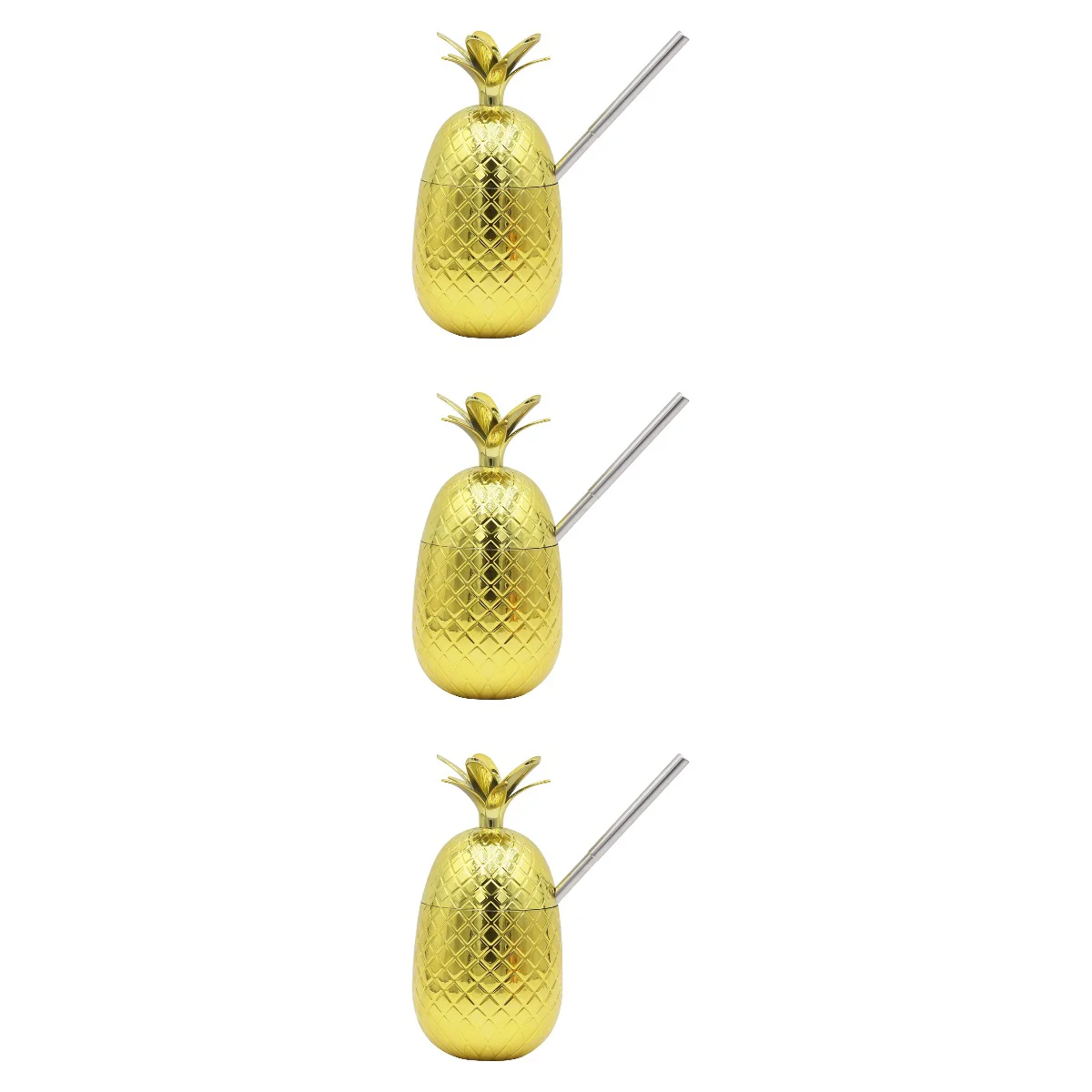 

Cups Pineapple Tumbler Mugcopper Cup Mugs Drinks Beer Party Cocktail Hawaiian Goblet Coffee Novelty Dessert Tumblers Stainless