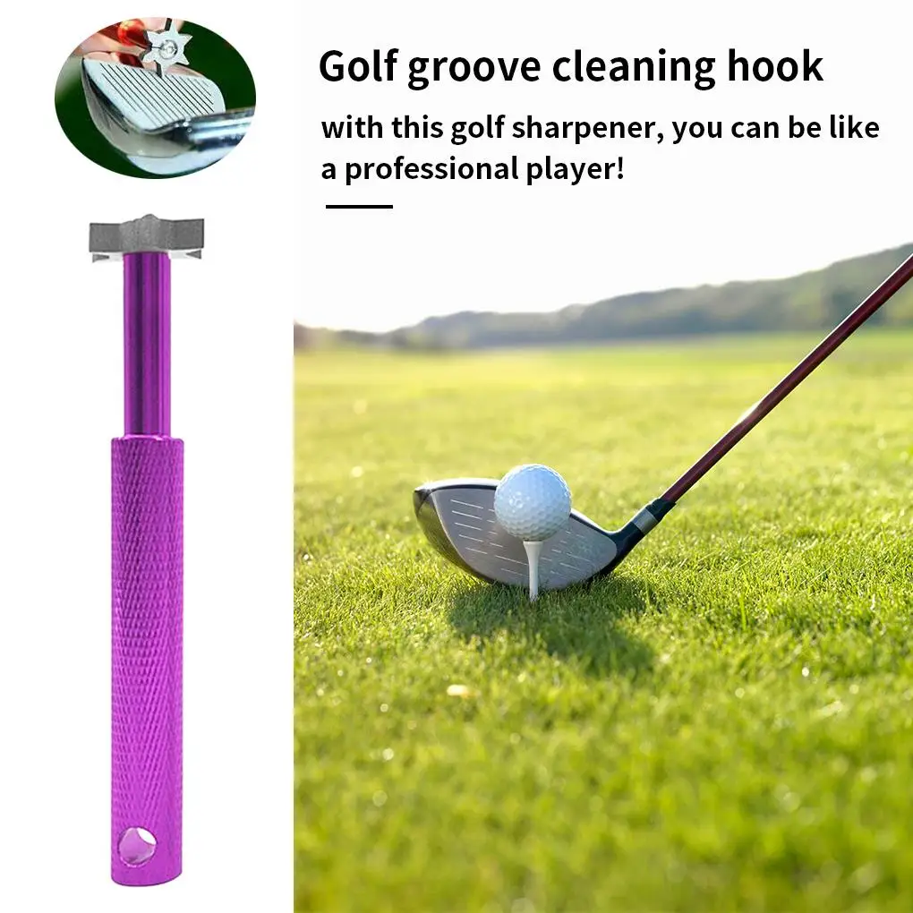 

Golf Club Groove Sharpener Golf Wedge Sharpening Cleaning Tool Groove Steel Cleaning Tool