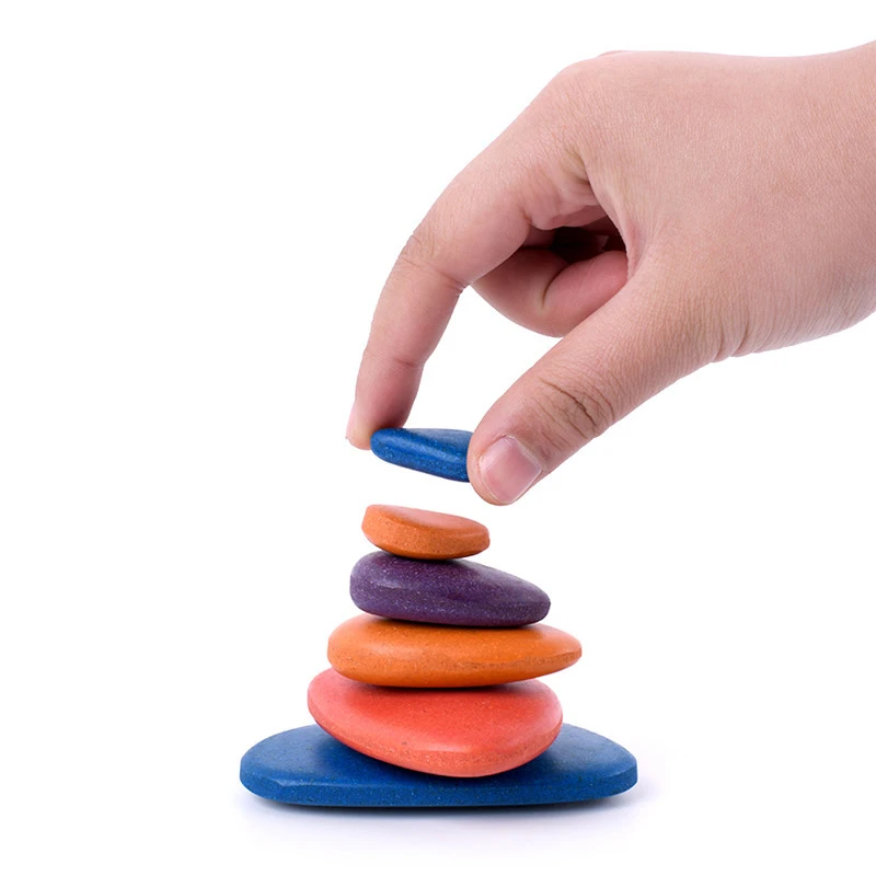 Детский деревянный пазл сделай сам сумасшедший Штабелируемый камень