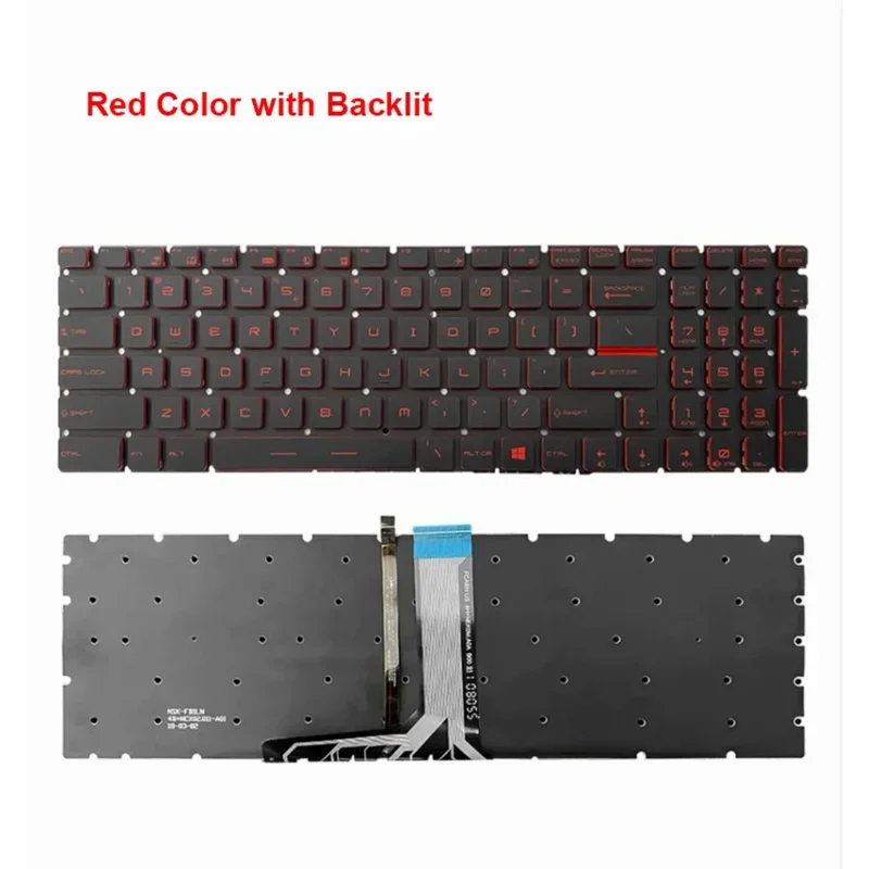 Новая оригинальная сменная клавиатура для ноутбука MSI GL65 MS-16JB/16P5/16H8/16k2/16U7/16K4 7RFX GL63M