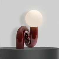 Globe Lamp Creative Design with Strap Base AU/EU/UK/US Plug G9 Bulb 3 Colors Post Mordern Decorative Night Lights for Home Decor