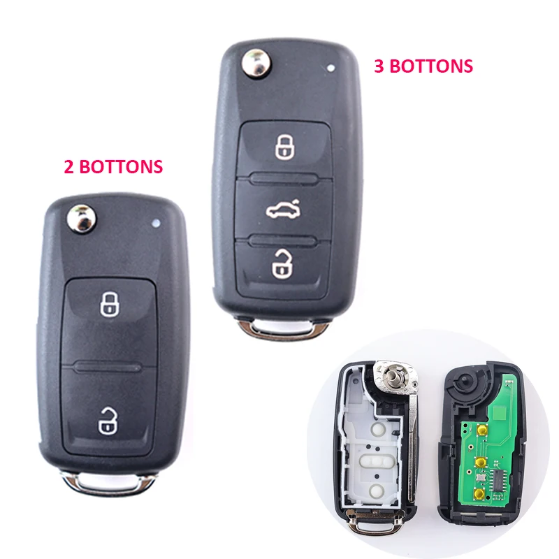 5К 0837202 AD 434 МГц ID48 ЧИП Автомобильный брелок с дистанционным управлением для VW