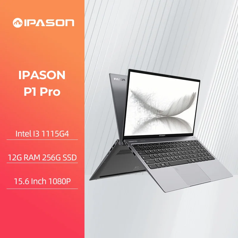 IPASON Laptop MaxBook P1 Pro Notebook 1115G4/3500U 8G 256G/512G SSD 15.6-inch Business Office Home Student Portable Lightweight