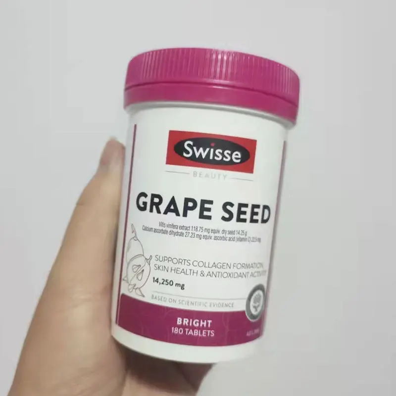 

Австралийские Виноградные семена Sw, Детские Порошковые капсулы, содержащие Vc с 300 проантоцианидинами Opc Виноградные семена, 180 таблеток