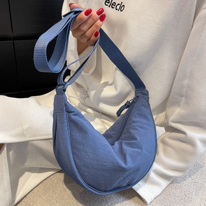 

Casual Nylon Hobos Crossbody Bag for Women Fashion Shoulder Bags Large Capacity Tote Lady Travel Shopper Bag Female Purses