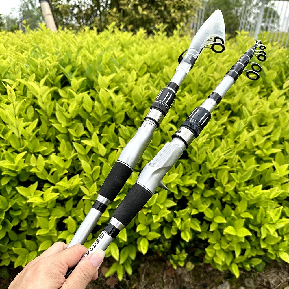 1 5-2 4 м Ультралегкая телескопическая удочка для заброса/спиннинга портативная