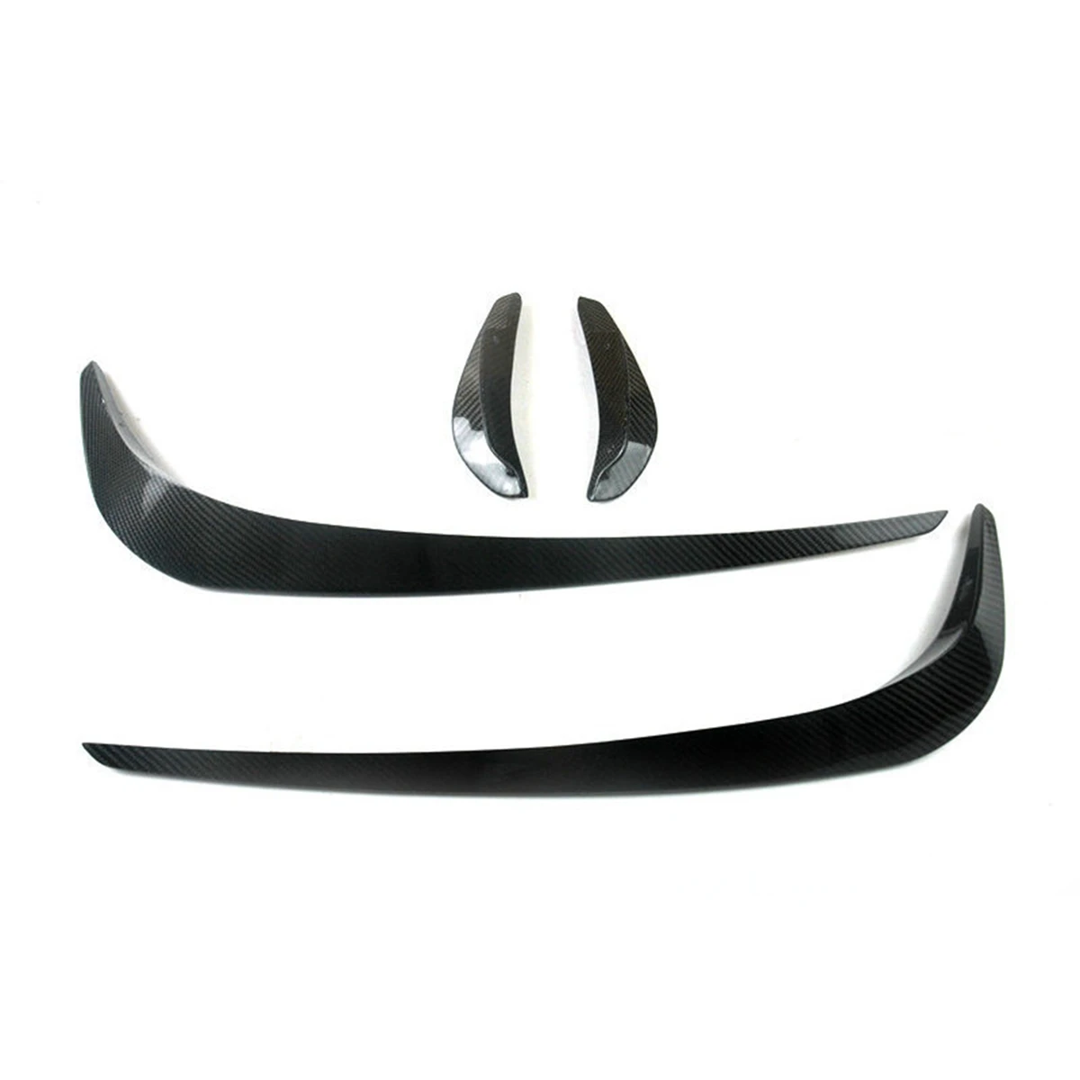 

Передний бампер из углеродного волокна, передний спойлер для Mercedes-Benz AMG GTR 2015-2021, 4 шт./компл.