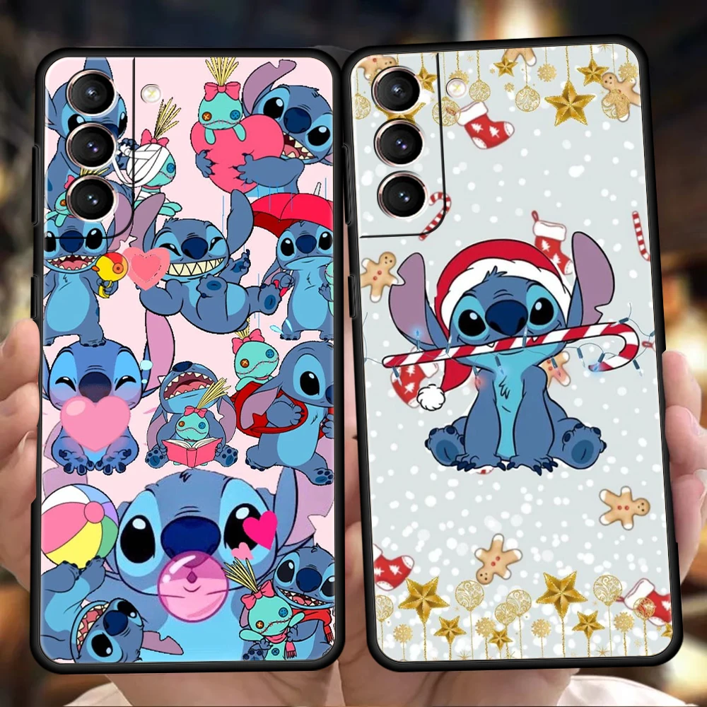 

Stitch Phone Case For Samsung S22 S20 S21 FE Note S21 20 10 Ulrta S10 S10E S9 M21 M22 M32 M31 5G Plus TPU Shell Fundas Coque Bag