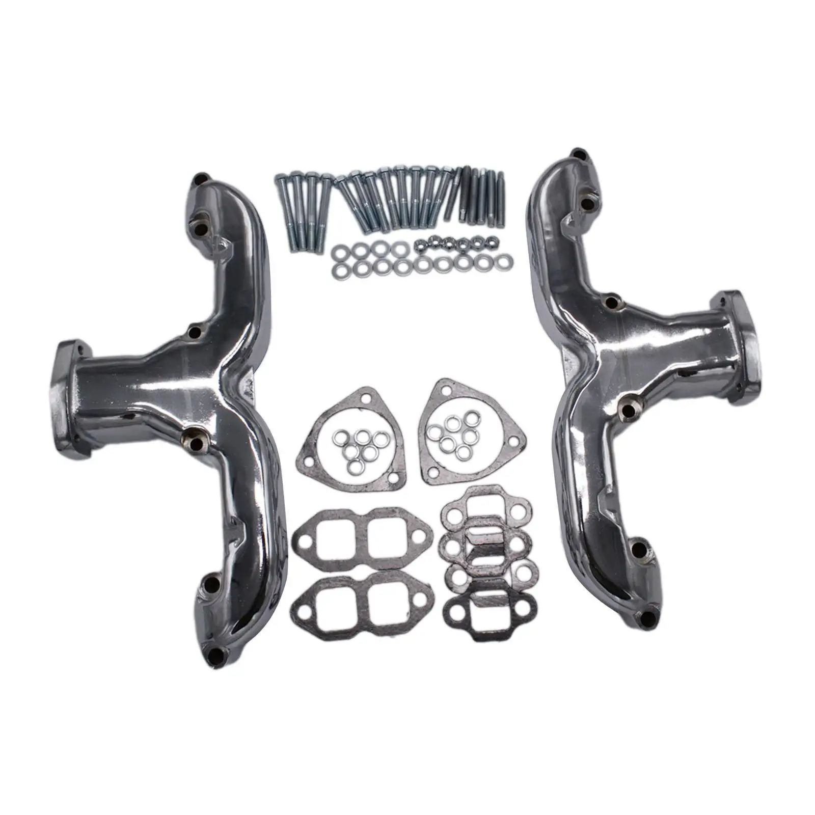 Гладкие выпускные коллекторы с прокладками для Chevy Sbc 283 305 327 350 400