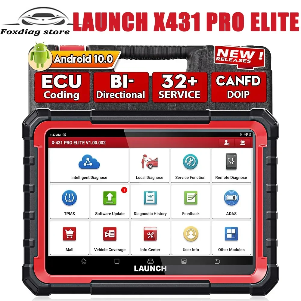 Launch X431 PRO Elite 2024 Новый двунаправленный диагностический прибор с CANFD DOIP