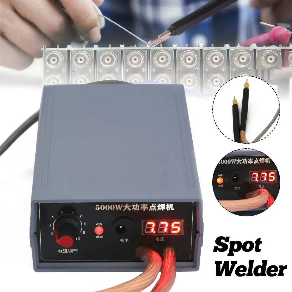 50000W Spot Welder 5000W High Power Handheld Spot Welding Machine Portable Current Adjustable Welders for 18650 Battery EU/US