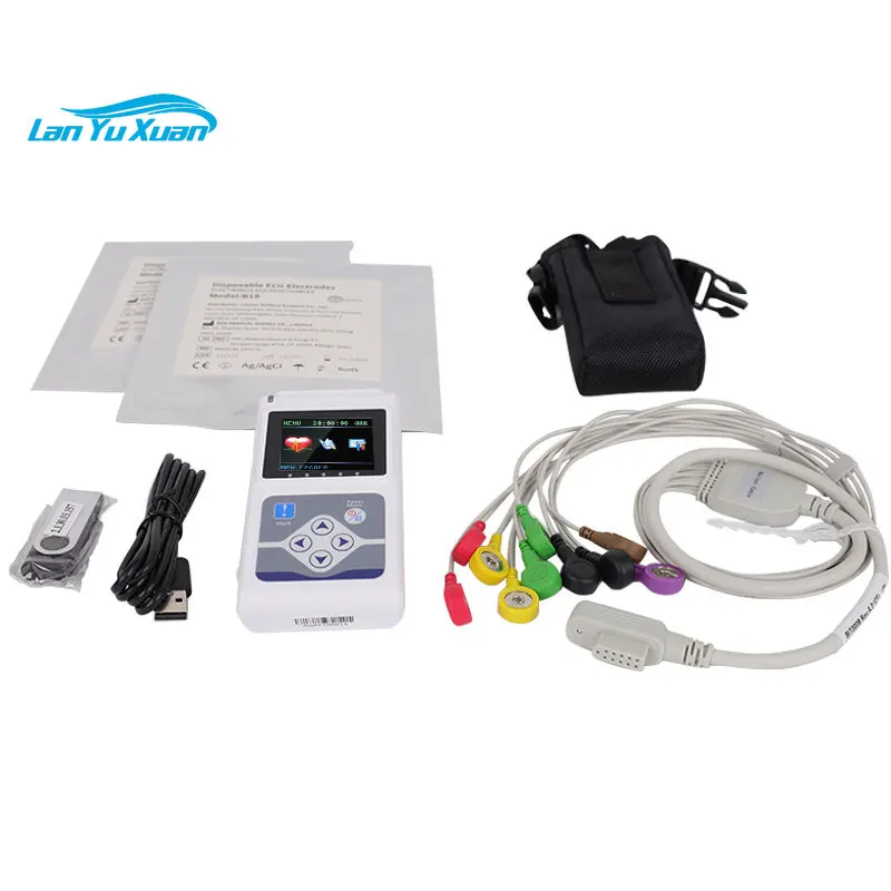 Ручной медицинский монитор для ЭКГ 24 часа