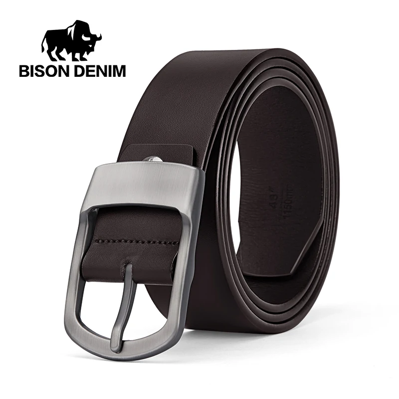 New Belt Male Fashion Leather Belt Men Male Genuine Leather Strap Luxury Pin Buckle Men's Belt Simple and Casual Business Style