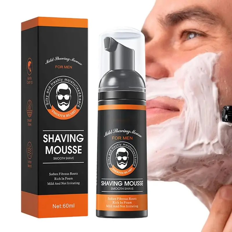 

Shave Gel Mens Shave Cream With Vitamin E & Aloe Moisturizes Mens Shave Cream For Reduce Skin Irritation Travel Size Shaving