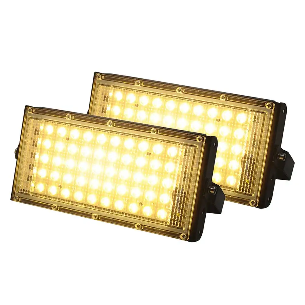 

50W 220V Yard Street Landscape Outdoor Spotlight Waterproof Flood Light Reflector Adjustable Bracket Wall Mounted 50 LED Garden