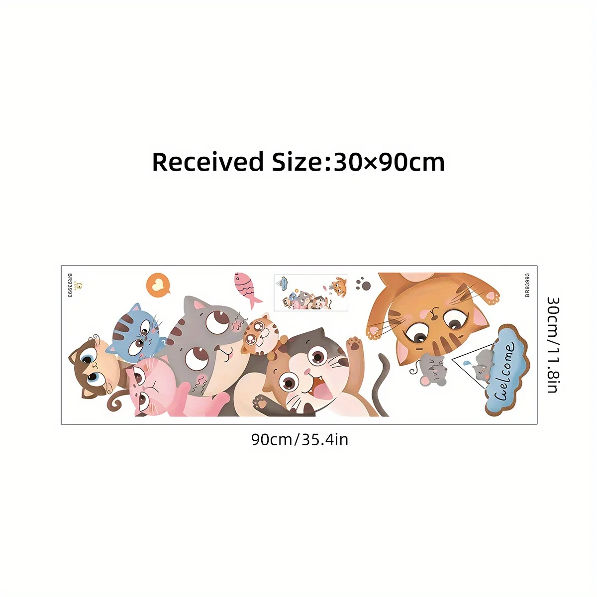 

Настенная наклейка БРУП с изображением кота