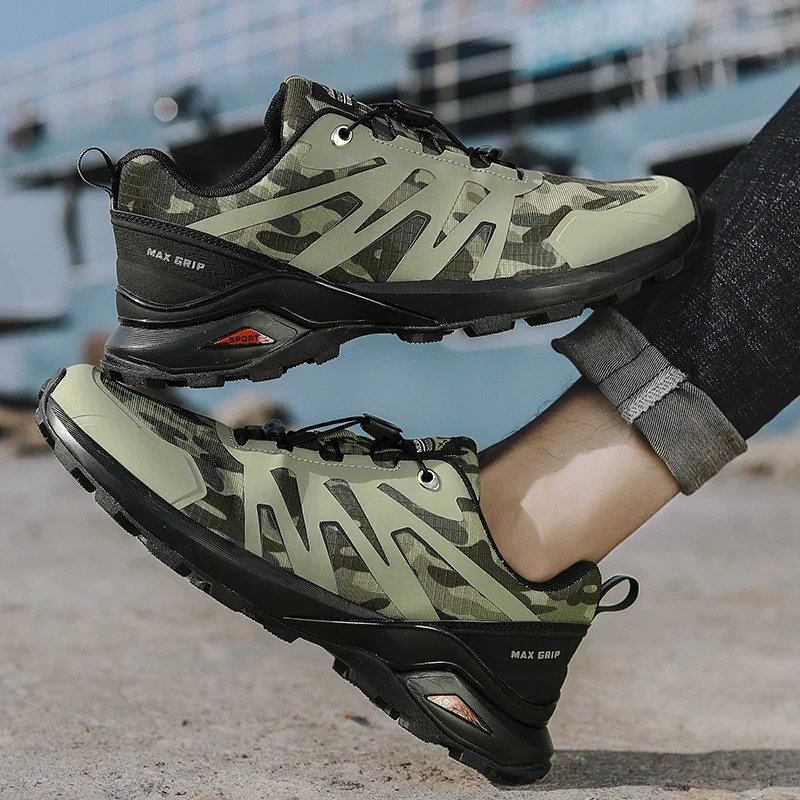 SALUDAS Outdoor Climbing Shoes Men Waterproof Camping Hiking Sneakers Field Hunting Shoes Men's Trail Running Sneakers Male