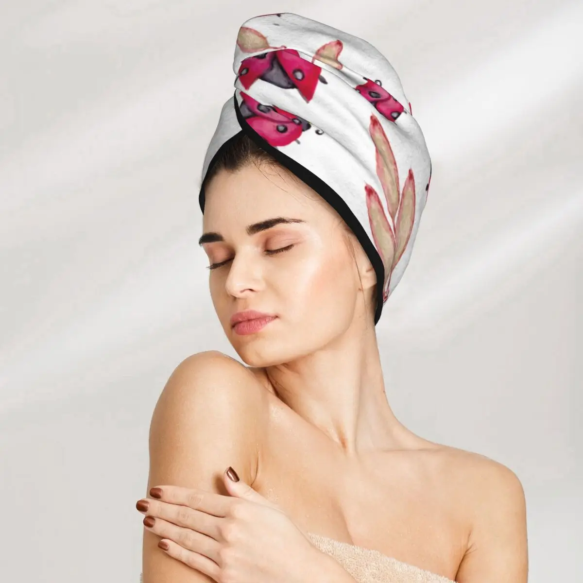 Bath Head Turban Wrap Quick Dry For Drying Hair Women Girls Bathroom