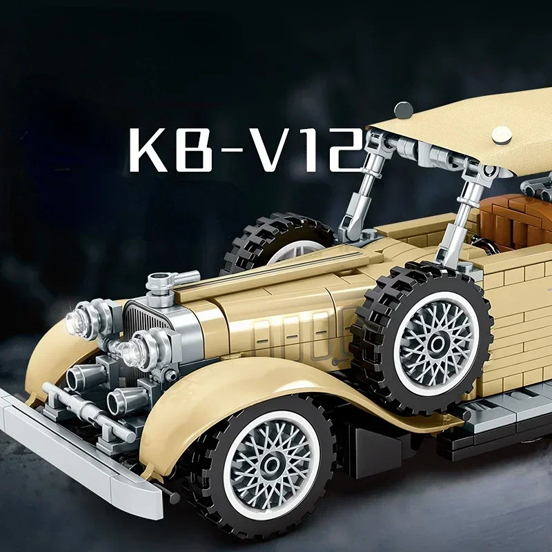 Форма Король автомобиль Mercedes блоки модель сборки Тяговый обратный конструктор MOC