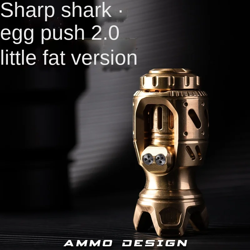 Enlarge Little Fat Egg Pushing2.0 Torpedo Gyro Hand toy Sharp Shark EDC Old Nine Fingertip Decompression Toy