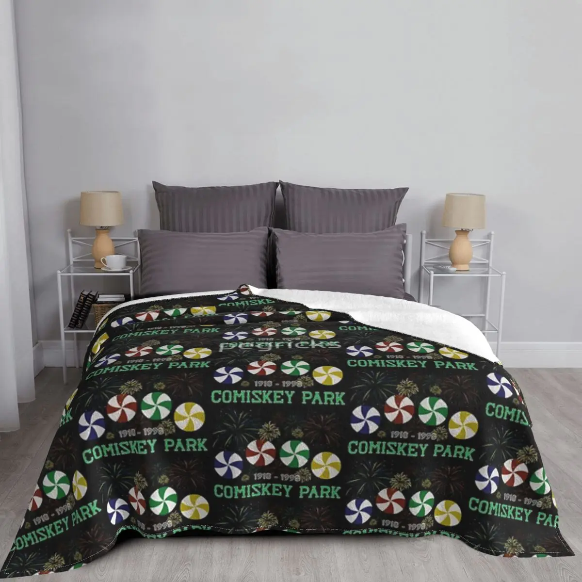 Парковое одеяло покрывало на кровать Королевский размер