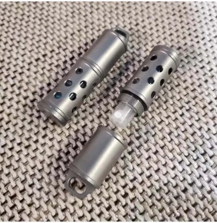 Чистый титан EDC Диспенсер для духов и лосьона Стеклянный защитный корпус бутылок