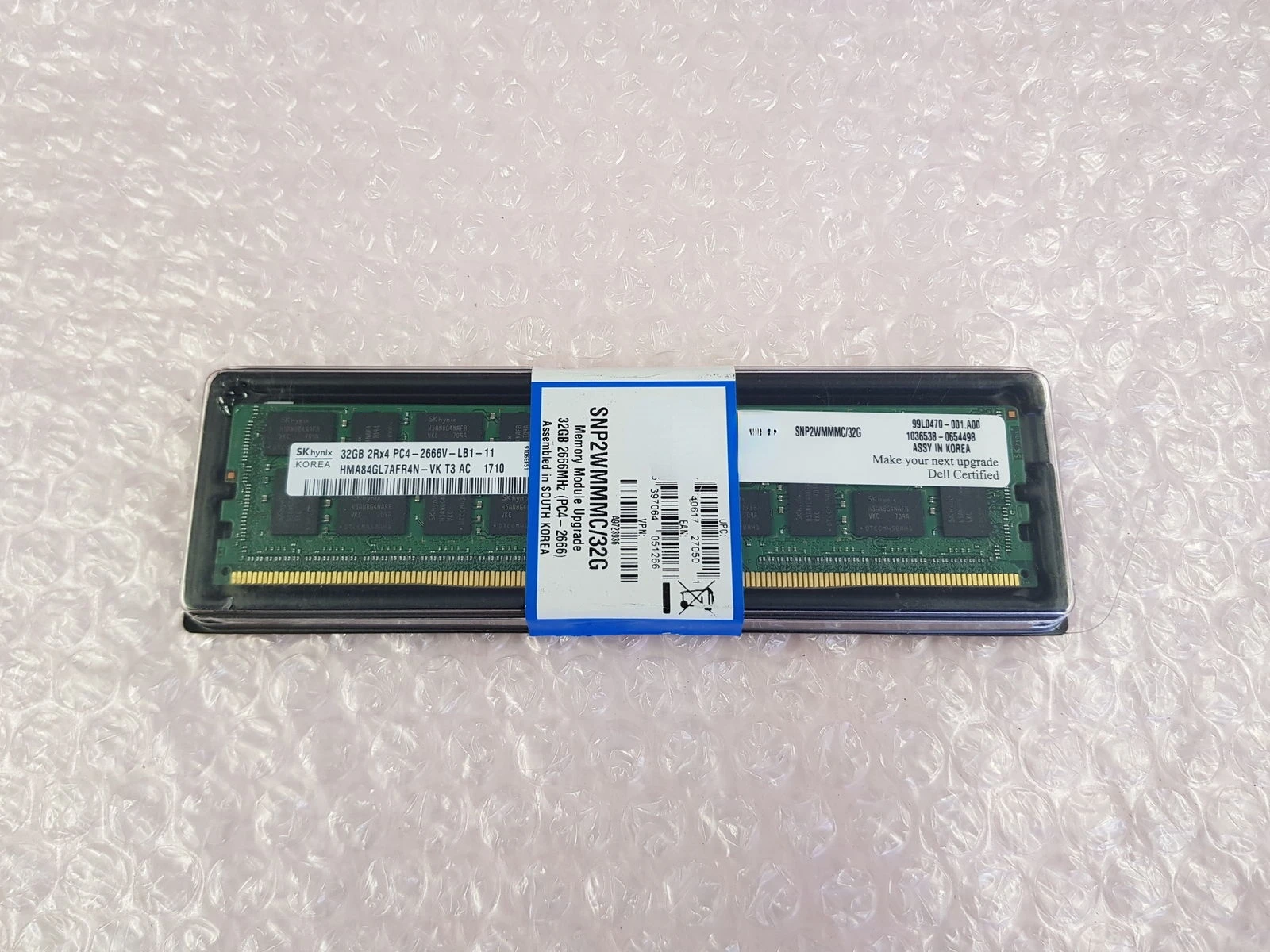 

32GB 2RX4 PC4-2666V SNPTN78YC/32G RDIMM memory T740 R940