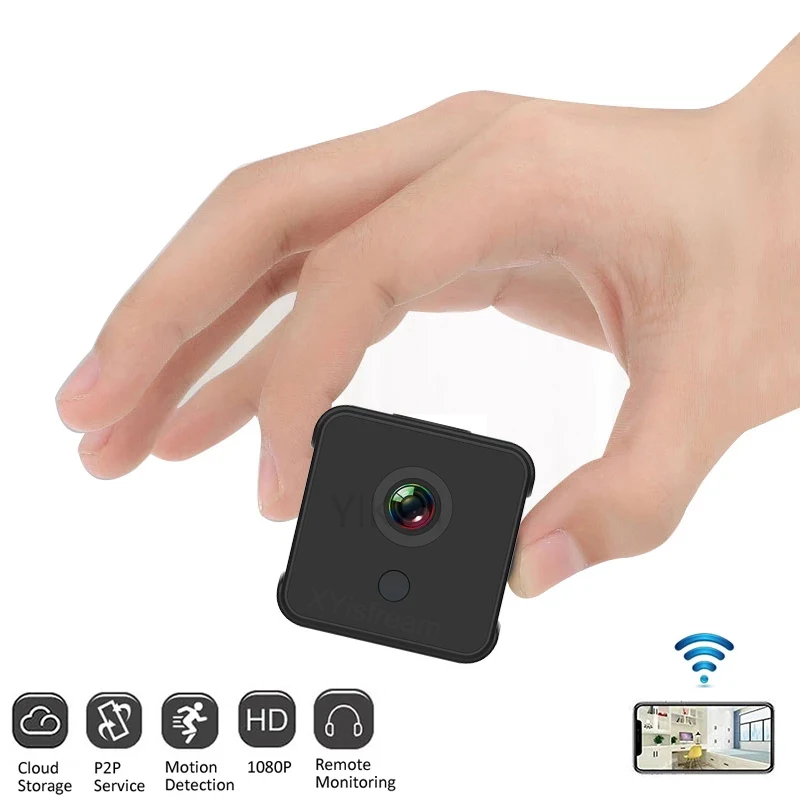 

HD 1080P Wireless WiFi Mini Camera Portable Security P2P/AP Micro Camcorder Night Vision Motion Detection ip Cam Video Recorder
