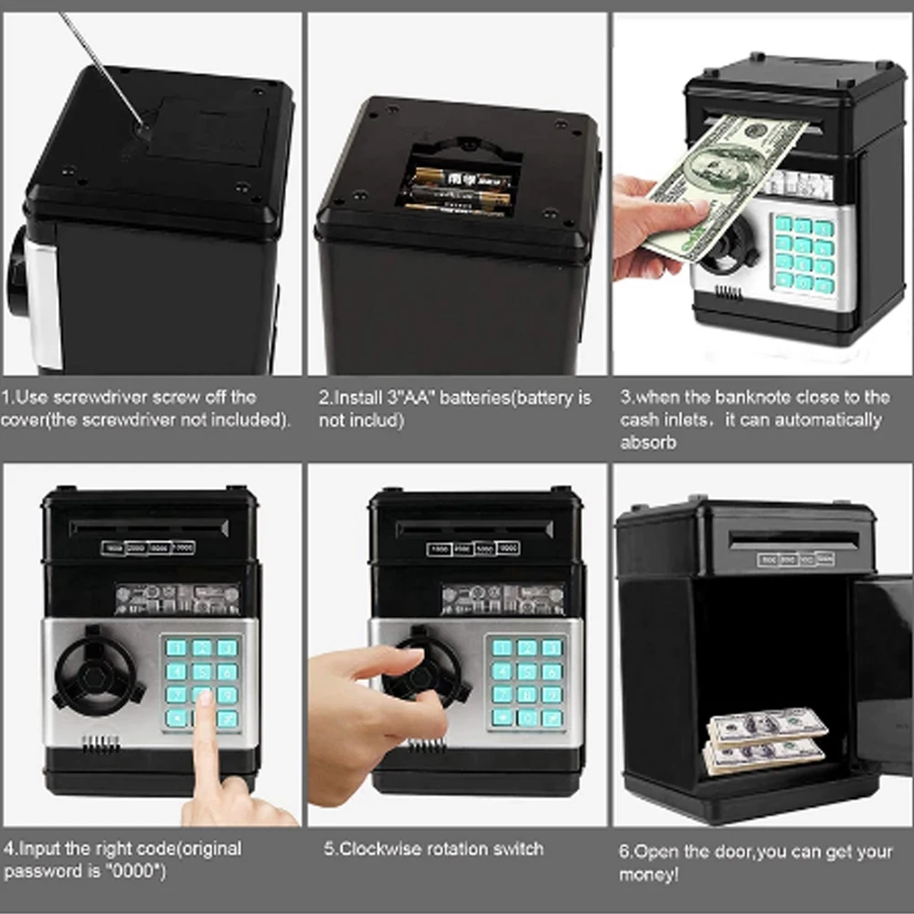 Электронная Копилка Di &amp zi банкомат с паролем копилка для денег монет сохранения