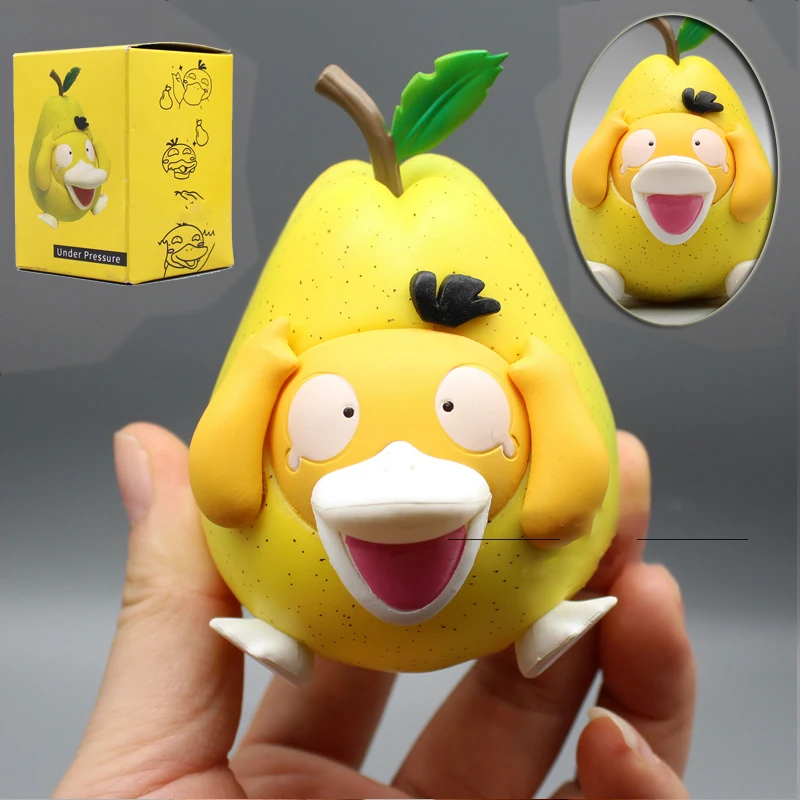 

Psyduck Pokemon Kawaii Psyduck Pear Cos модель ручной работы игрушечные украшения для автомобиля детские подарки на день рождения