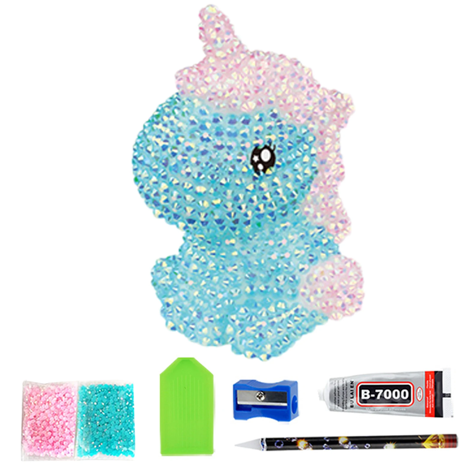 

5D Gem Painting Keychain 5D DIYGem Painting Keychains Kit Gem Painting Creative Pendant DIY Craft Key Chain Accessories