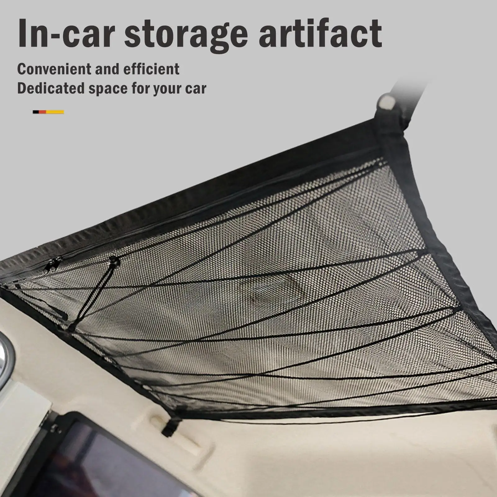 

Сетчатый карман для хранения в автомобиле, универсальный сетчатый органайзер для мелочей, регулируемый сетчатый карман для фургона, кроссовера Y7m9