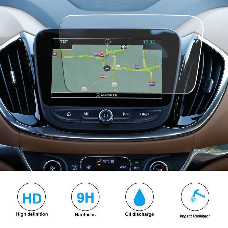 

Tempered Glass Film for Chevy /Chevrolet Volt Premium 2019 8 Inch Touch Screen Accessories
