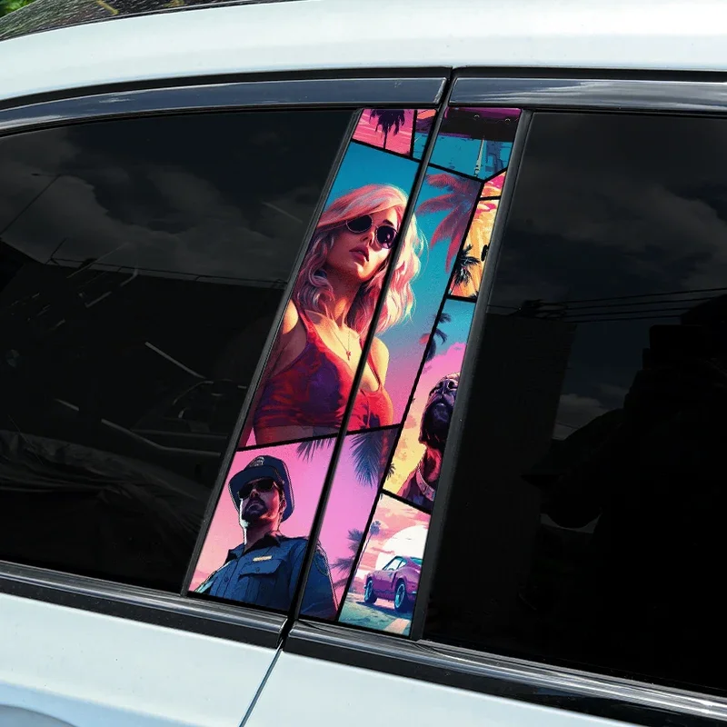 1 шт./2 шт. наклейки на автомобиль вице-город