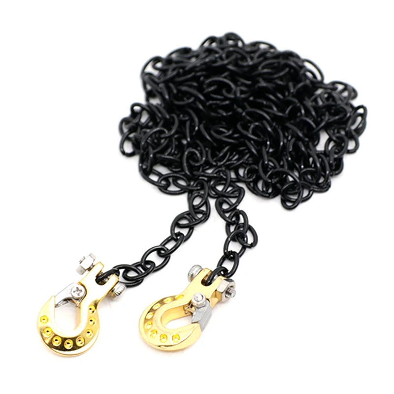 

1/10 Радиоуправляемый гусеничный автомобиль, буксировочная цепь с крючком прицепа для TRX4 Axial SCX10 90046 Tamiya CC01 D90 D110 Радиоуправляемый автомобиль