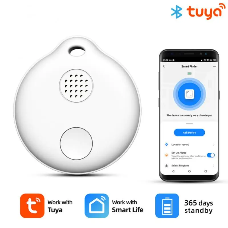 

Tuya/Smart Life APP Smart Tracker Item Finder Tags Key Anti-Lost 80 dB Alarm Device Pet Anti-lost Location Tracker